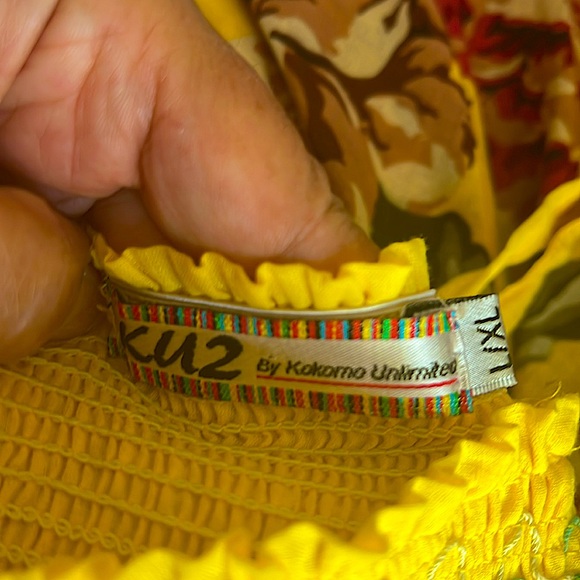 🌼🟣NWOTFlirtyDressORSkirt Vibrant Colors Crochet Top Hem High/Low S:L/XL Pristine - Picture 8 of 10